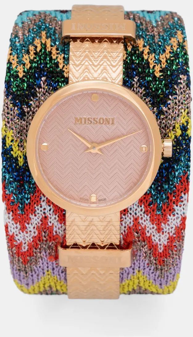 Hodinky Missoni dámske, ružová farba, MWY102222