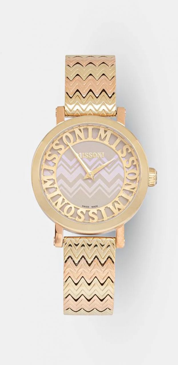 Hodinky Missoni dámske, zlatá farba, MWCY00523