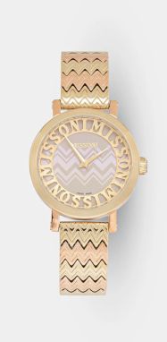 Hodinky Missoni dámske, zlatá farba, MWCY00523