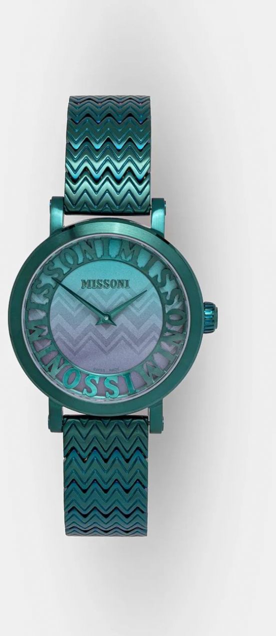 Hodinky Missoni dámske, tyrkysová farba, MWCY00623