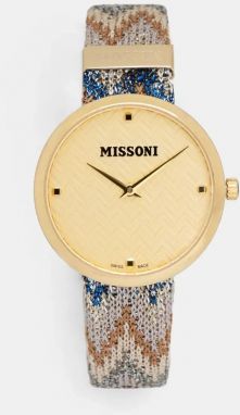 Hodinky Missoni dámske, zlatá farba, MWY202322