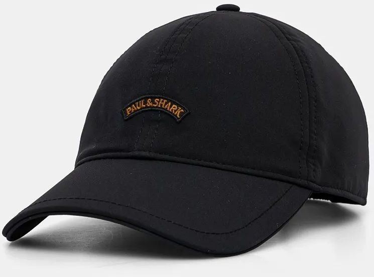 Šiltovka Paul&Shark čierna farba, s nášivkou, 14317105