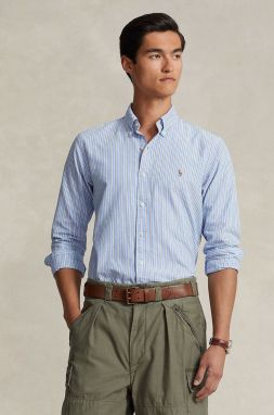 Bavlnená košeľa Polo Ralph Lauren pánska, regular, s golierom button-down, 710928918