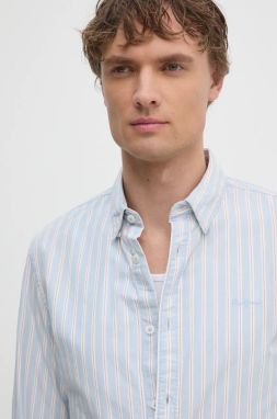 Bavlnená košeľa Pepe Jeans MARIUS pánska, slim, s golierom button-down, PM308561