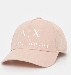 Bavlnená šiltovka Armani Exchange oranžová farba, s nášivkou, 944171 2R110