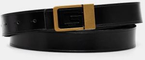 Kožený opasok Guess pánsky, čierna farba, BMGOLE.P4430
