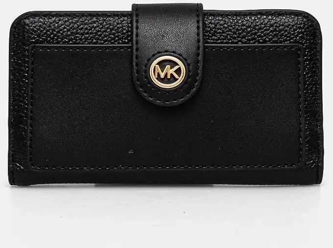 Kožená peňaženka MICHAEL Michael Kors dámska, čierna farba, 32S4G0KF6L