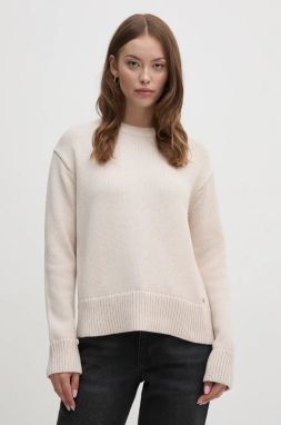 Sveter Calvin Klein dámsky, šedá farba, teplý, K20K207438