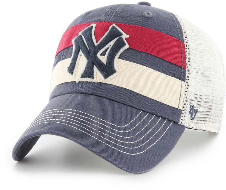 Šiltovka 47 brand MLB New York Yankees tmavomodrá farba, s nášivkou, BCPTN-CLBBN17GWP-VN11