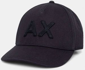 Bavlnená šiltovka Armani Exchange tmavomodrá farba, jednofarebná, 954213 4F112