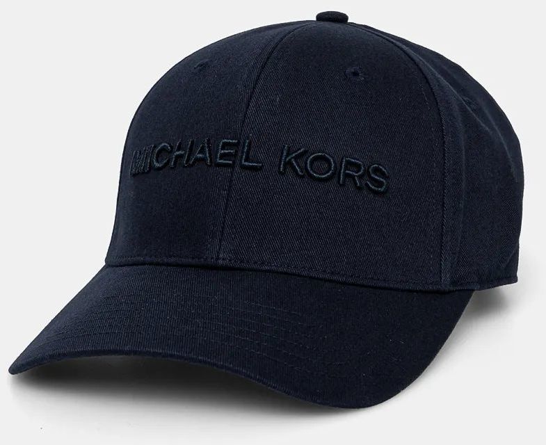 Bavlnená šiltovka Michael Kors tmavomodrá farba, s nášivkou