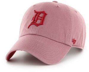 Bavlnená šiltovka 47 brand MLB Detroit Tigers ružová farba, s nášivkou, B-DBLUN09GWS-QC