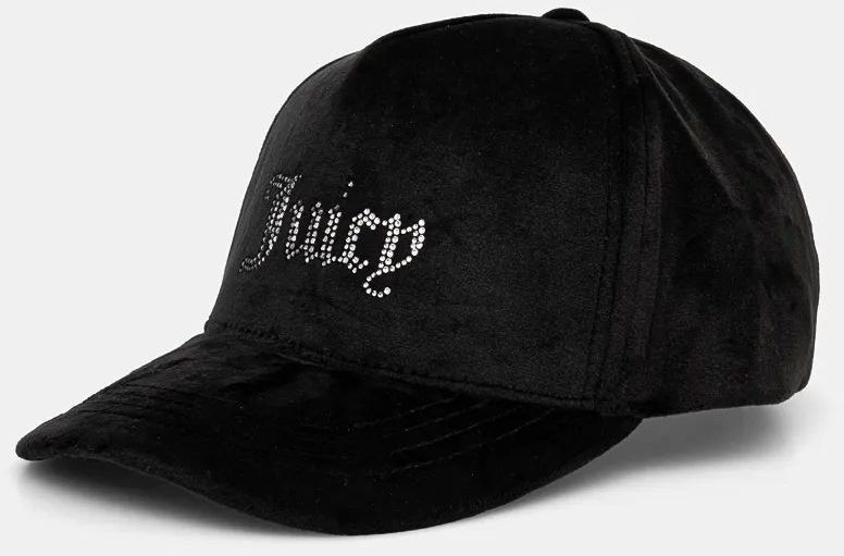 Šiltovka Juicy Couture VERONICA CAP čierna farba, s nášivkou, JCAWH224702