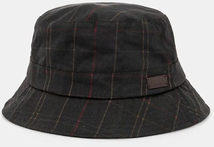 Klobúk Barbour zelená farba, bavlnený, MHA0569