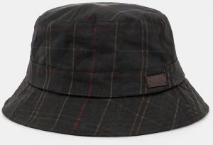 Klobúk Barbour zelená farba, bavlnený, MHA0569
