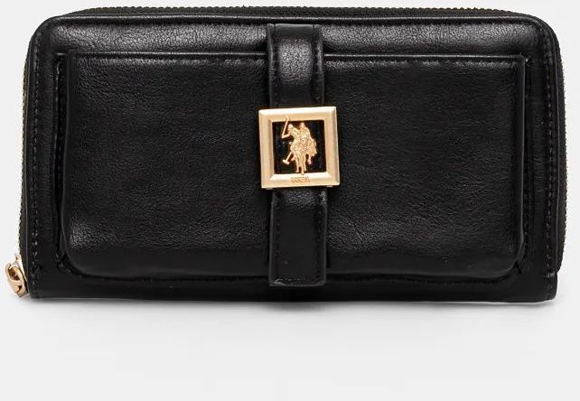 Peňaženka U.S. Polo Assn. Caring dámska, čierna farba, WIUC08505WVP