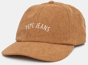 Šiltovka Pepe Jeans WEEN CAP hnedá farba, s potlačou, PL040354