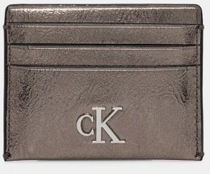 Puzdro na karty Calvin Klein Jeans strieborná farba, K60K612750