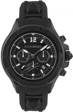 Hodinky PLEIN SPORT pánske, čierna farba, PS6BA1024