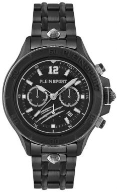 Hodinky PLEIN SPORT pánske, čierna farba, PS6BA0724