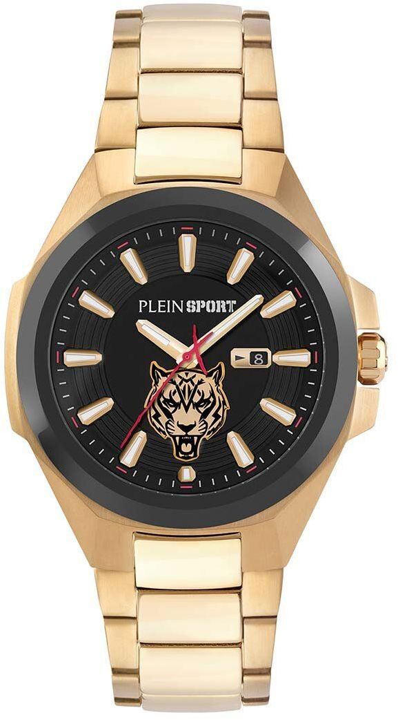 Hodinky PLEIN SPORT pánske, zlatá farba, PS7BA0824