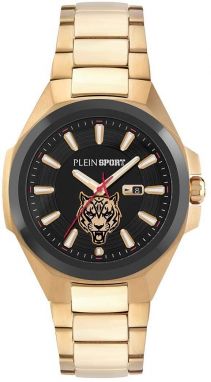 Hodinky PLEIN SPORT pánske, zlatá farba, PS7BA0824