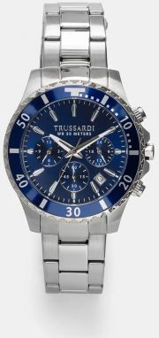 Hodinky Trussardi pánske, strieborná farba, R2453169003