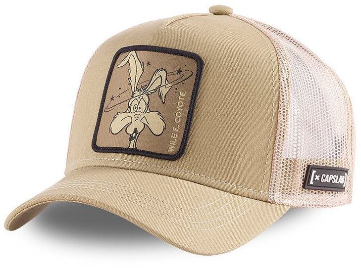 Čiapka Capslab x Looney Tunes béžová farba, s nášivkou, CL/LOO8/1/CT/BUG2
