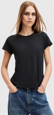 Bavlnené tričko AllSaints ANNA TEE dámske, čierna farba, W238JB