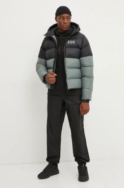 Mikina Helly Hansen pánska, zelená farba, s kapucňou, jednofarebná