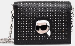 Peňaženka Karl Lagerfeld dámska, čierna farba, 246W3201