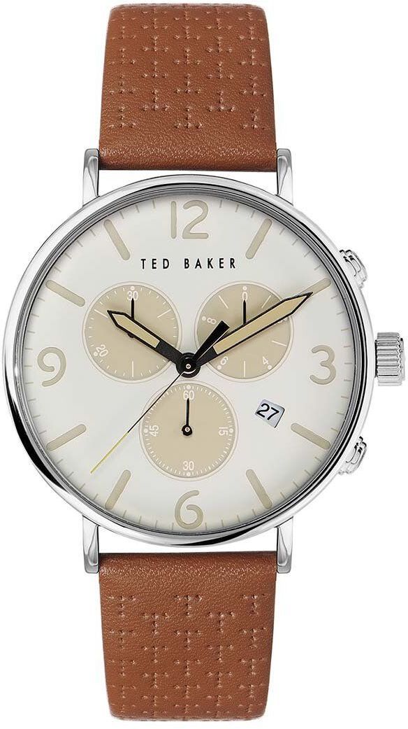 Hodinky Ted Baker pánske, hnedá farba, BKPBAS202