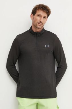 Bežecká mikina Under Armour Seamless Stride čierna farba, melanžová, 1378168