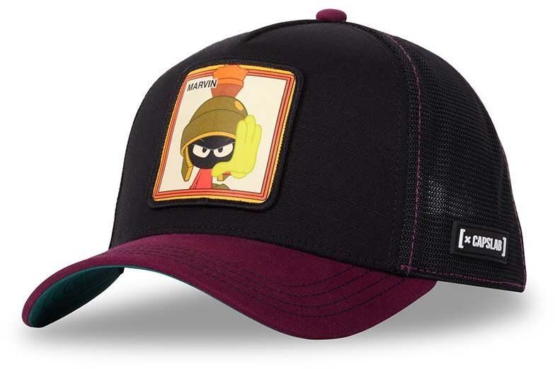 Šiltovka Capslab x Looney Tunes čierna farba, s nášivkou, CL/LOO10/1/CT/VMAR