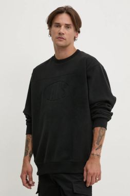 Mikina Vans pánska, čierna farba, jednofarebná, VN000HPSBLK1