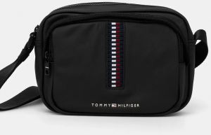 Malá taška Tommy Hilfiger čierna farba, AM0AM12729