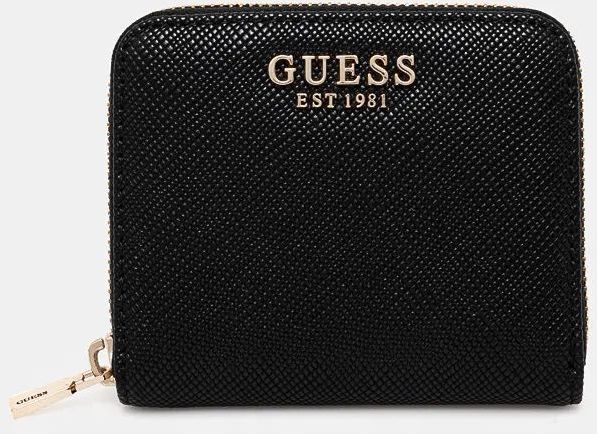 Peňaženka Guess LAUREL dámska, čierna farba, SWZG85 00137
