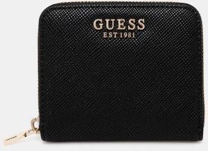 Peňaženka Guess LAUREL dámska, čierna farba, SWZG85 00137