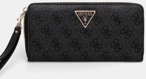 Peňaženka Guess LAUREL dámska, čierna farba, SWSG85 00146