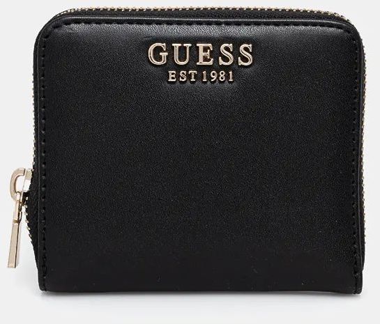 Peňaženka Guess LAUREL dámska, čierna farba, SWVC85 00137