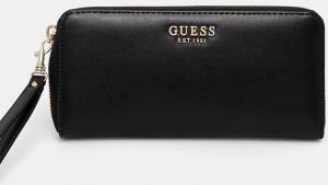 Peňaženka Guess LAUREL dámska, čierna farba, SWVC85 00146