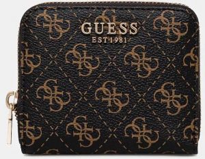 Peňaženka Guess LAUREL dámska, hnedá farba, SWQE85 00137
