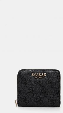 Peňaženka Guess LAUREL dámska, čierna farba, SWSG85 00137
