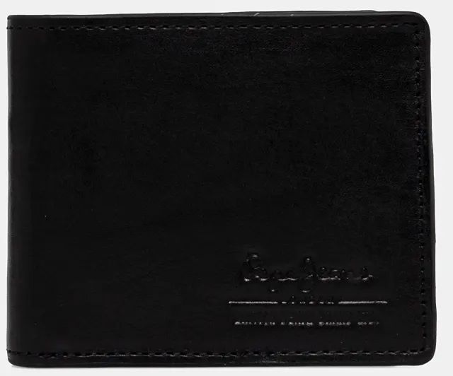 Kožená peňaženka Pepe Jeans TATE WALLET pánska, čierna farba, PM070387