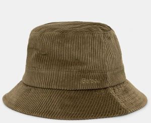 Štruksový klobúk Barbour zelená farba, bavlnený, MHA0862