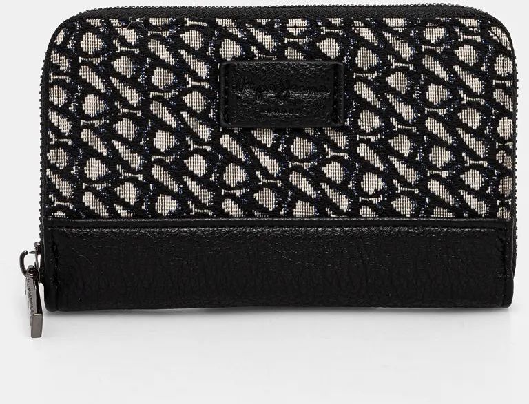 Peňaženka Pepe Jeans JACQUARD WALLET dámska, čierna farba, PL070261