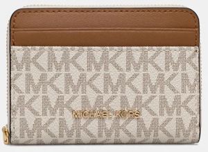 Peňaženka MICHAEL Michael Kors dámska, hnedá farba, 32T4GJ6Z5B