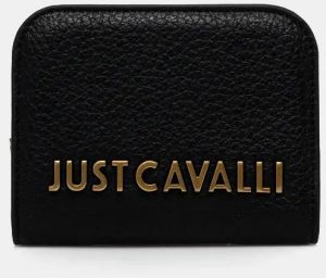Peňaženka Just Cavalli dámska, čierna farba, 77RA5PD3 ZSB22