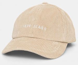 Menčestrová baseballová čiapka Pepe Jeans WYN béžová farba, jednofarebná, PM040553