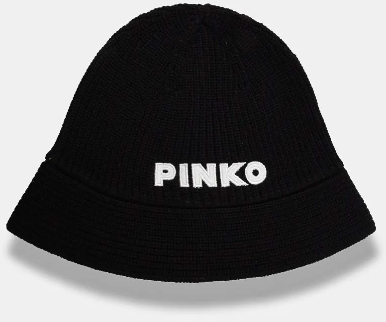 Vlnený klobúk Pinko čierna farba, vlnený, 104314 A26I